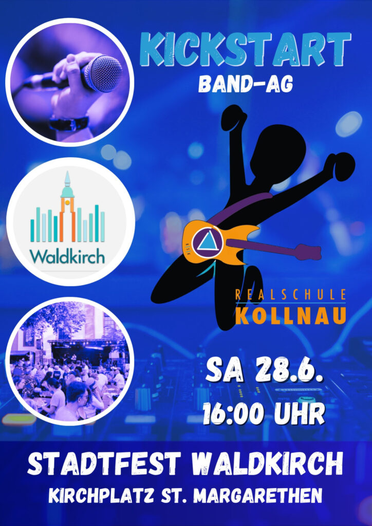 Plakat Schulband Kickstart